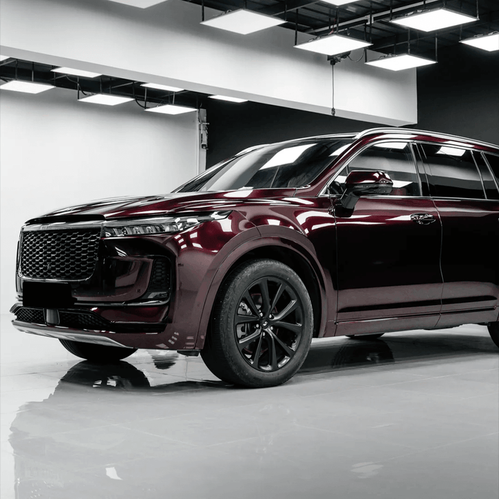 Gloss Metallic Black Rose Wrap