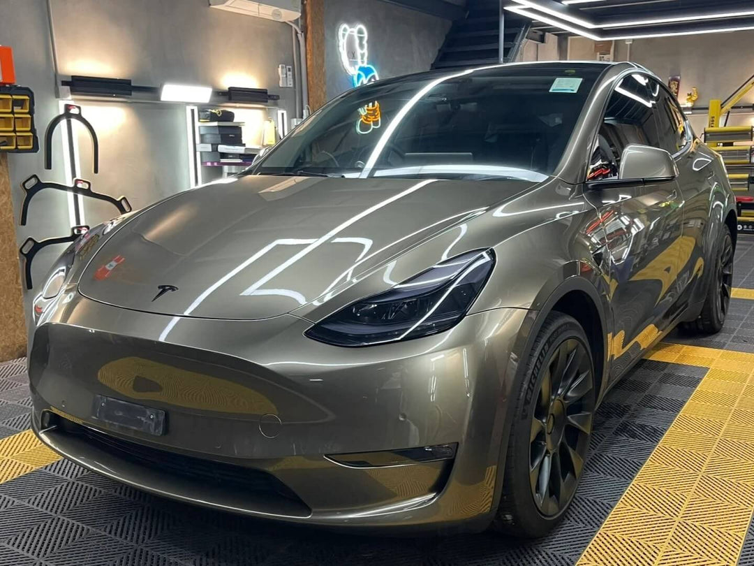 Gloss Metallic Bronze Grey Wrap PPF