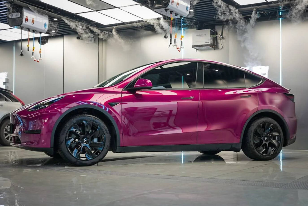 Gloss Metallic Burgundy Vinyl Wrap