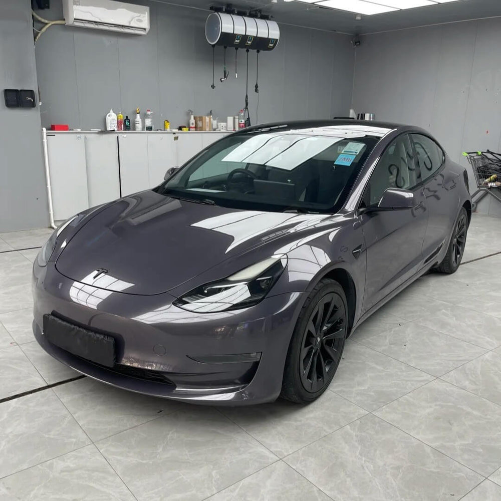 Gloss Metallic Galaxy Purple Tesla Color PPF