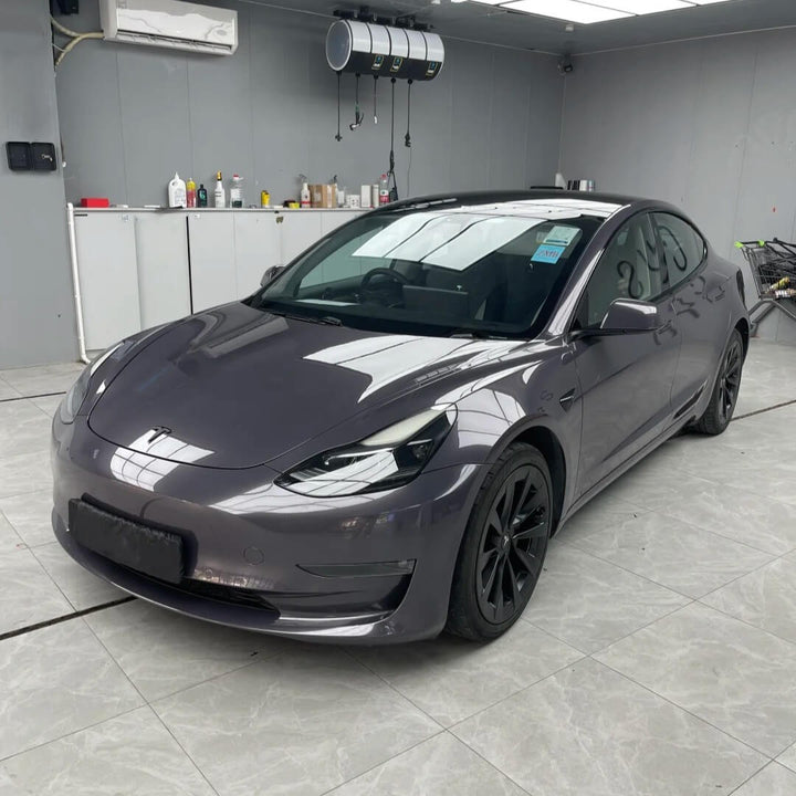 Gloss Metallic Galaxy Purple Tesla Color PPF