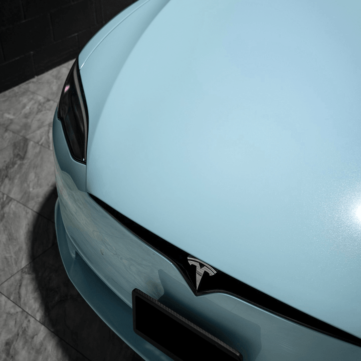 Gloss Metallic Glacier Blue Color PPF Wrap