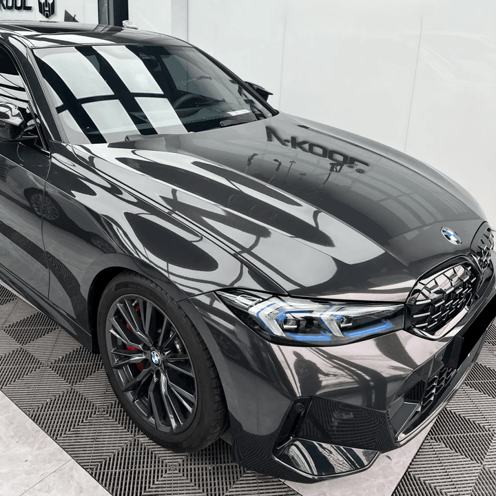 Gloss Metallic Graphite Gray Wrap
