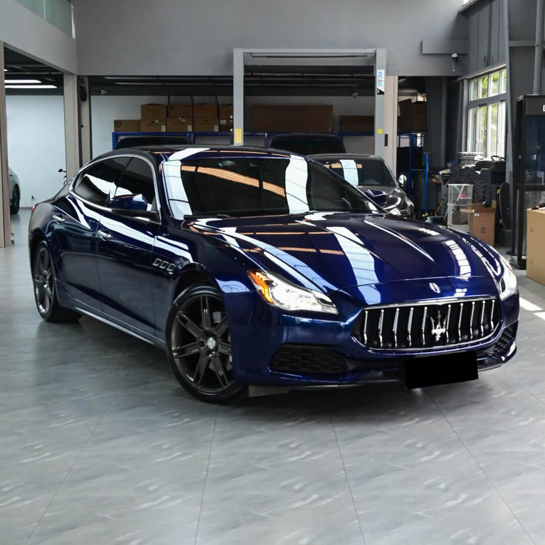 Gloss Metallic Navy Blue PPF Car Wrap