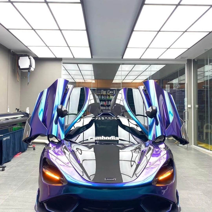 Gloss Metallic Purple Blue Chameleon Car Wrap