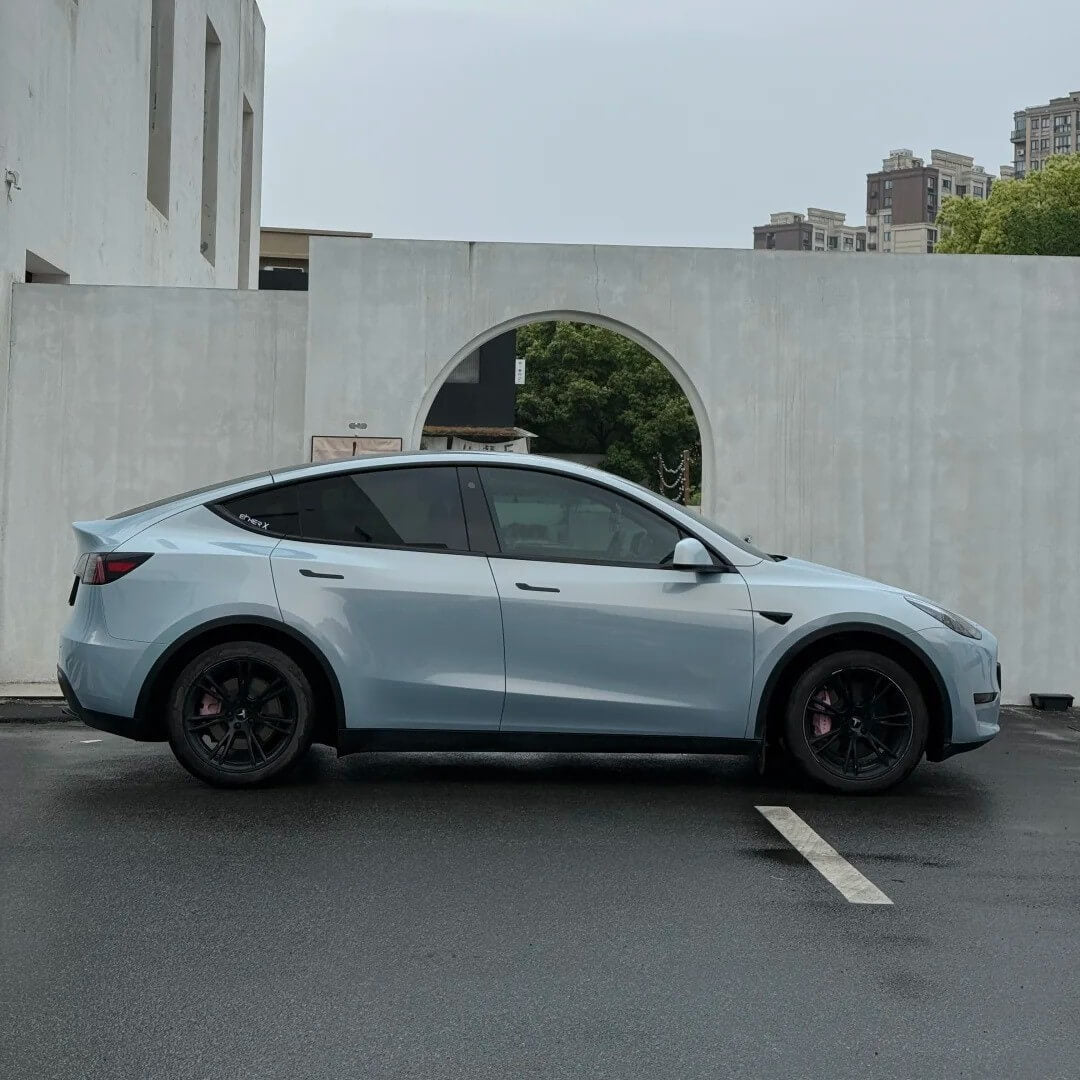 Gloss Metallic Slate Blue Color PPF Wrap