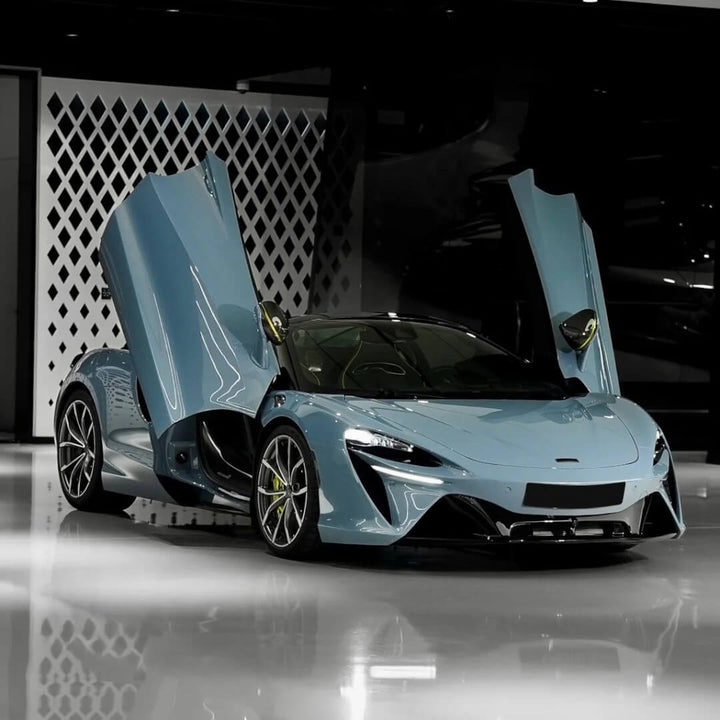 Gloss Metallic Slate Blue Vinyl Wrap