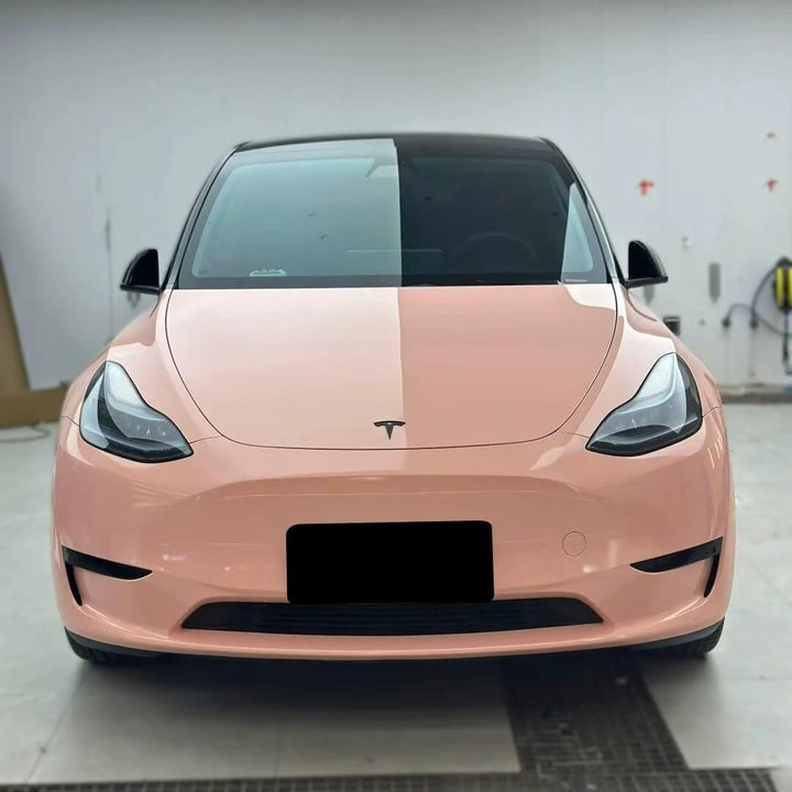 Gloss Pink Orange Car Wrap