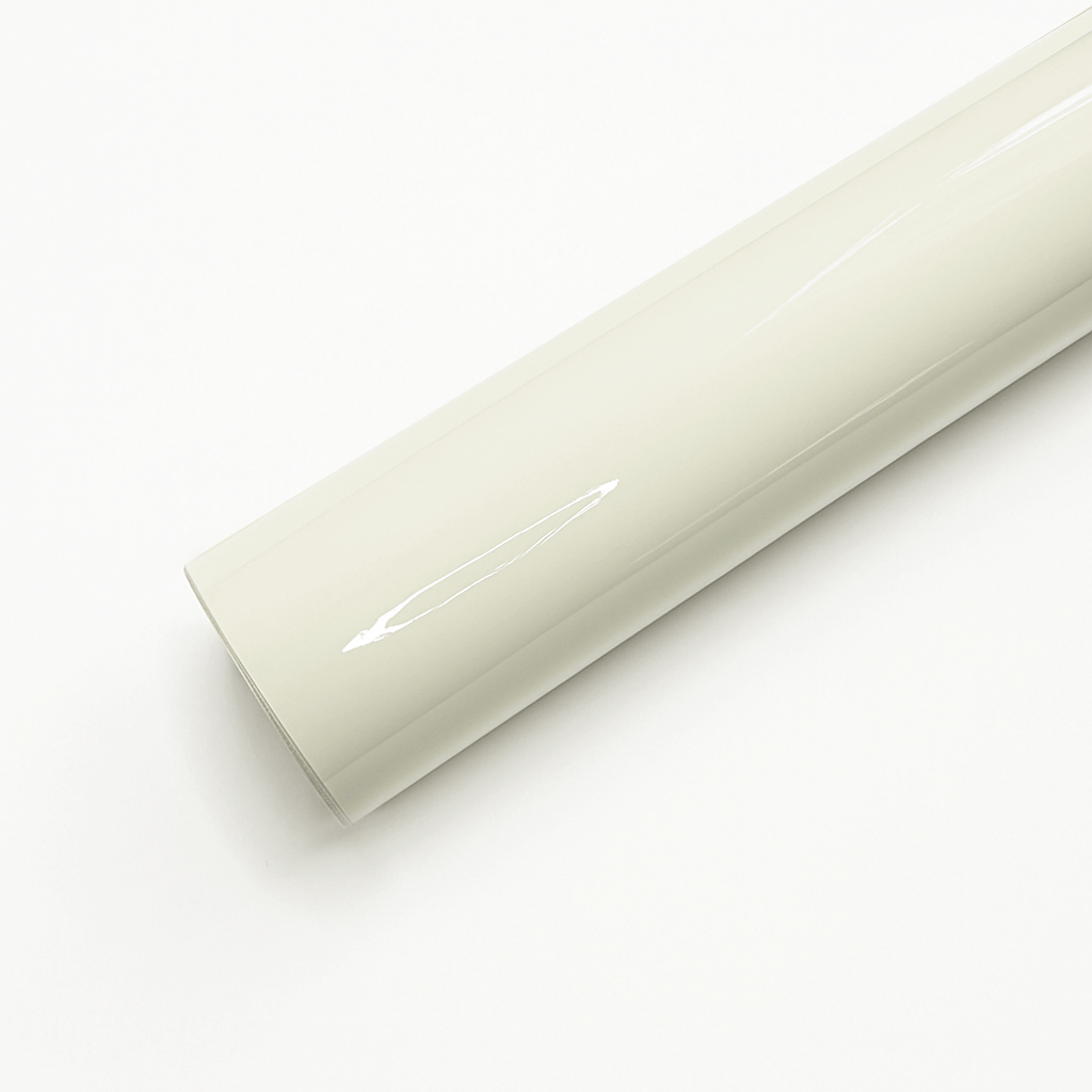 Glossy Cream White Vinyl Wrap