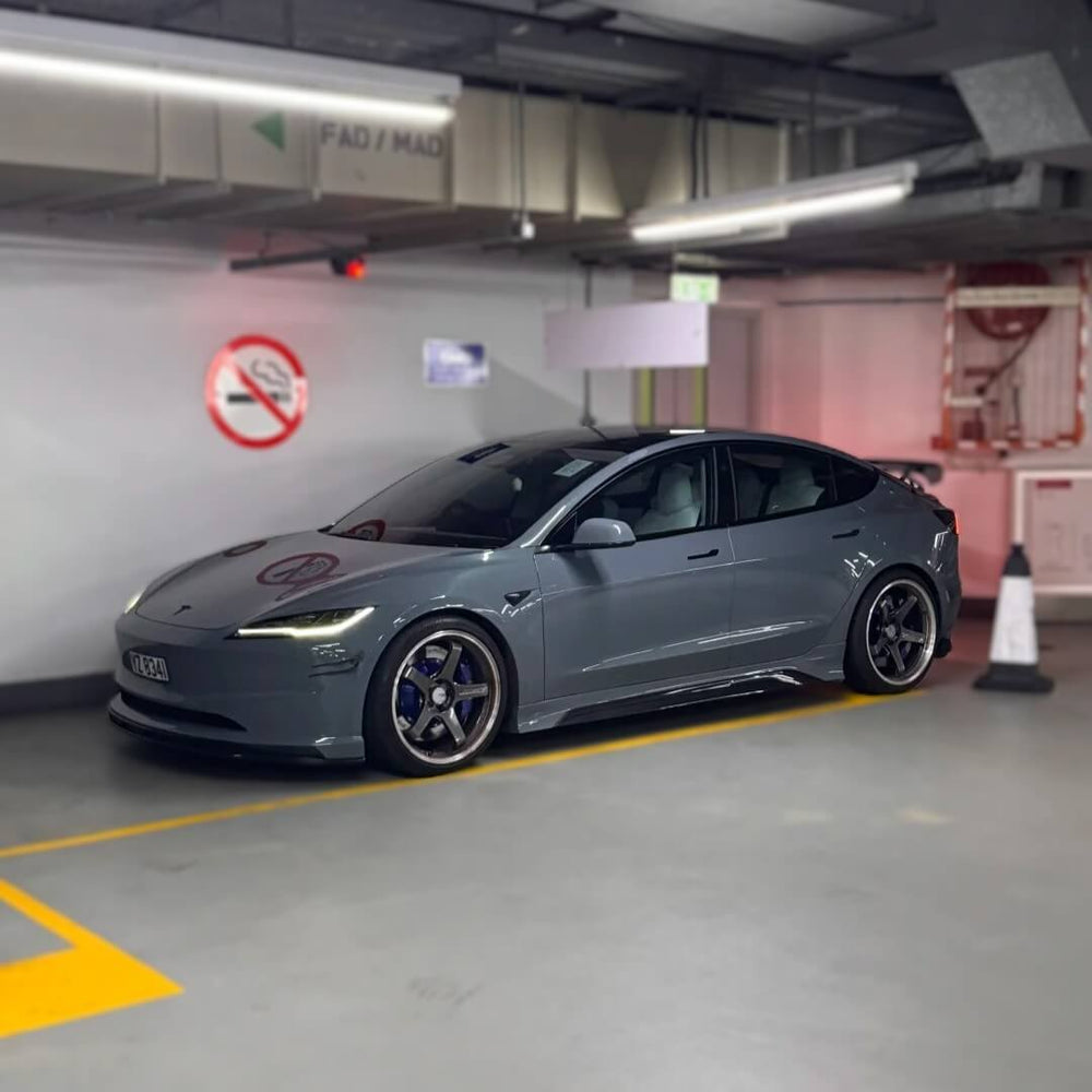 Glossy Grayish Blue Tesla Color PPF