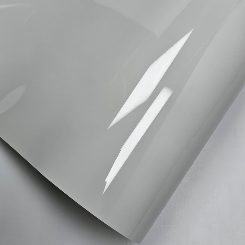 Glossy Light Gray Vinyl Film