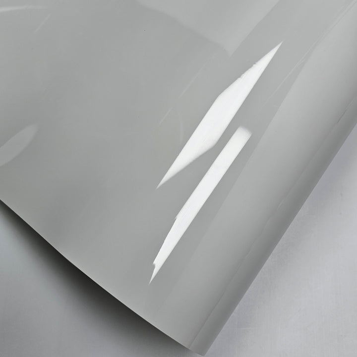 Glossy Light Gray Vinyl Film