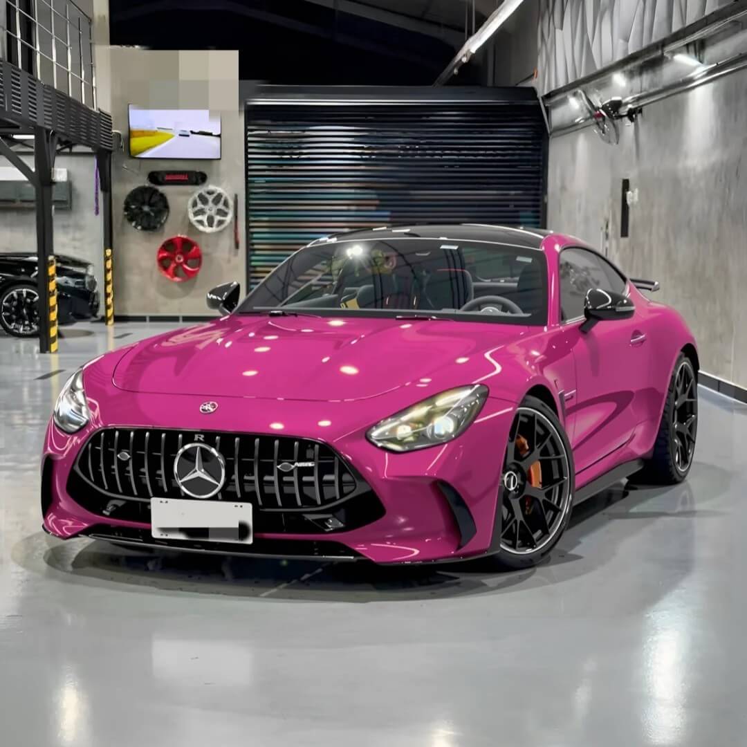 Glossy Magenta Color PPF Wrap