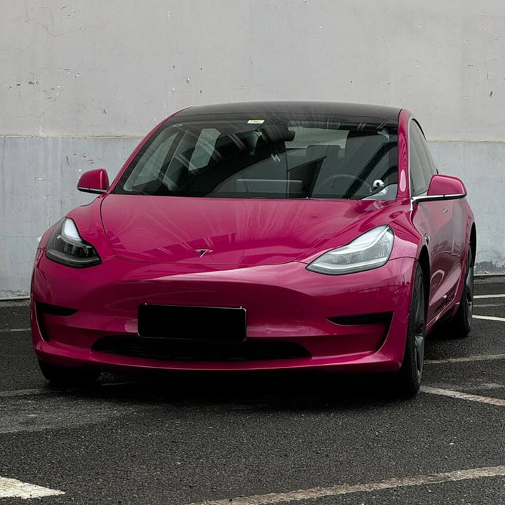 Glossy Magenta Tesla Color PPF