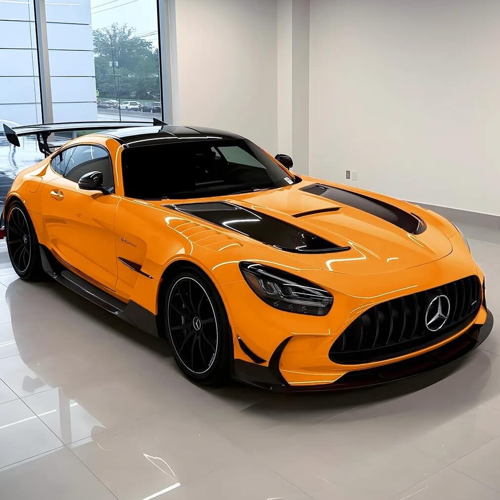 Glossy McLaren Orange Vehicle Wrap