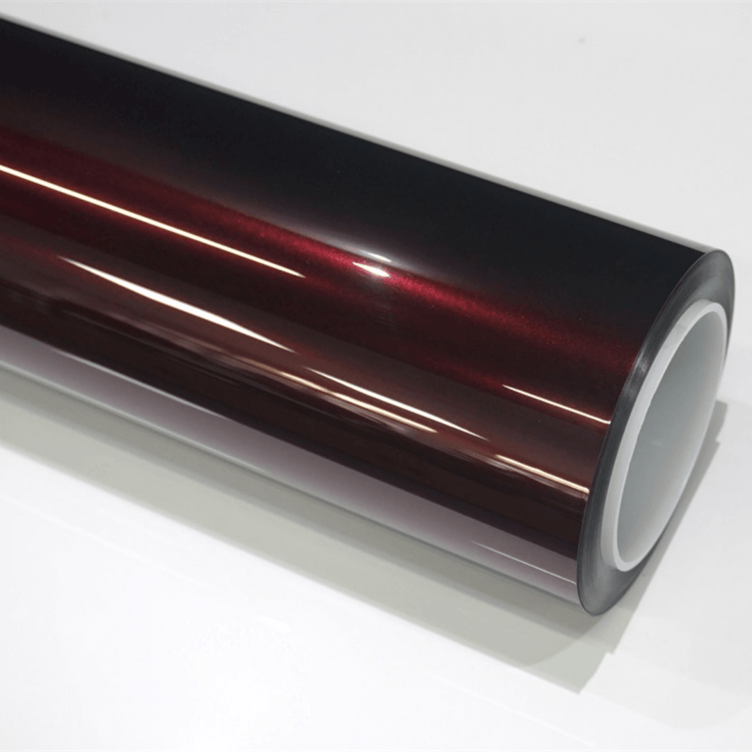 Glossy Metallic Black Rose Color PPF