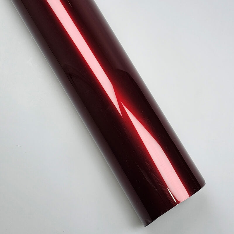 Glossy Metallic Vampire Red Vinyl Wrap