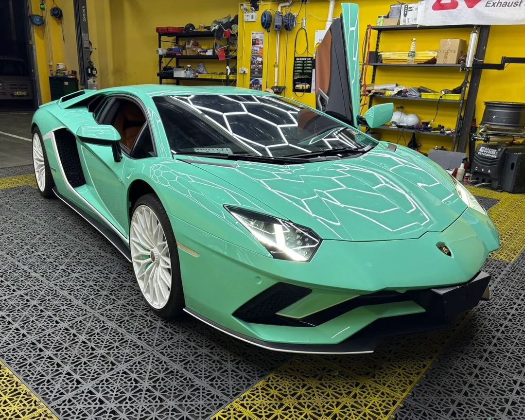 Glossy Mint Green Car Wrap