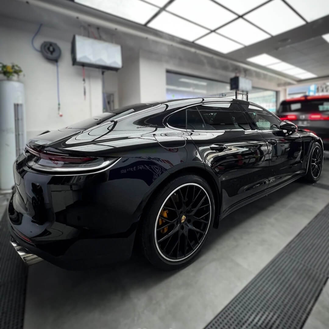 Glossy Obsidian Black PPF Wrap