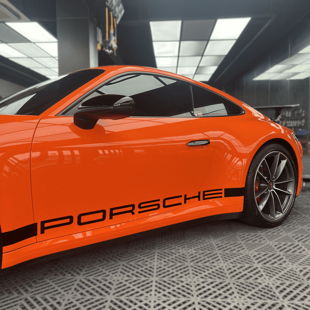 Glossy Orange Color PPF Vinyl Wrap