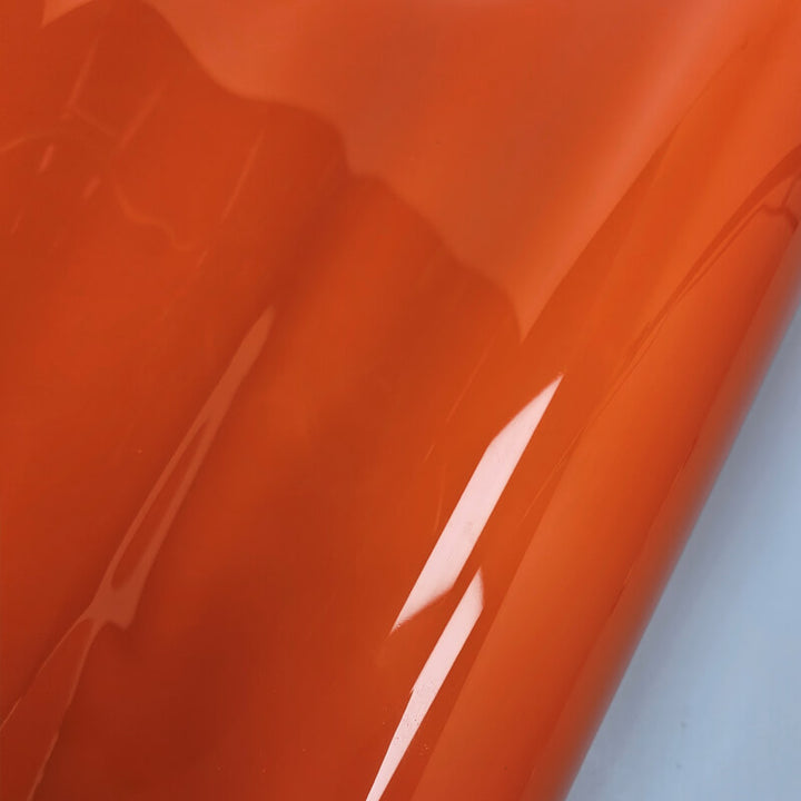 Glossy Orange Vinyl Film