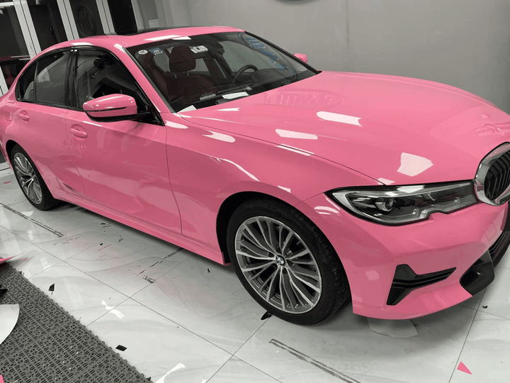 Glossy Pink Car Wrap