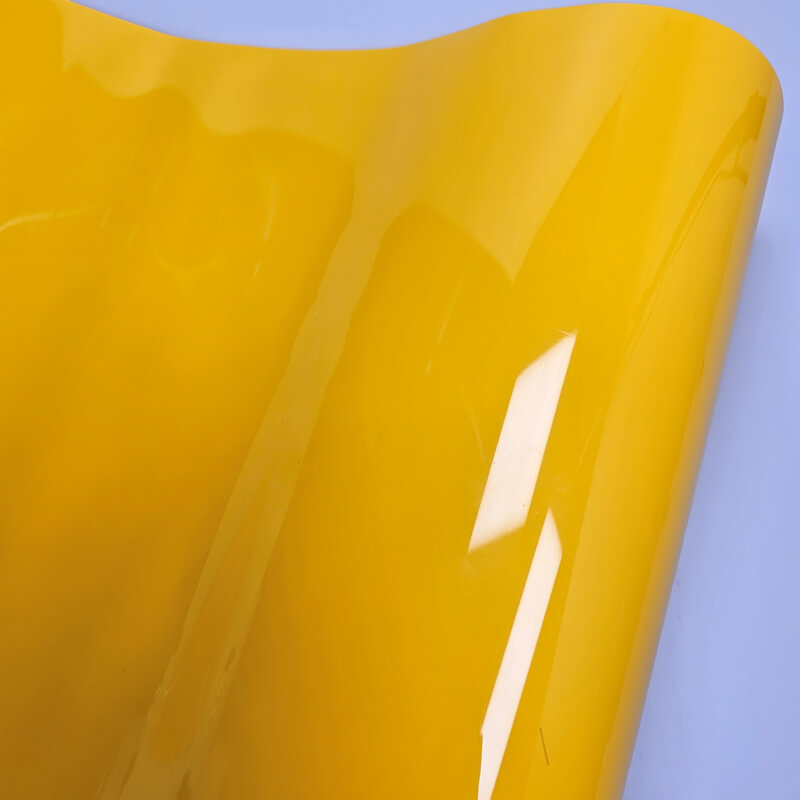 Glossy Racing Yellow Vinyl Film