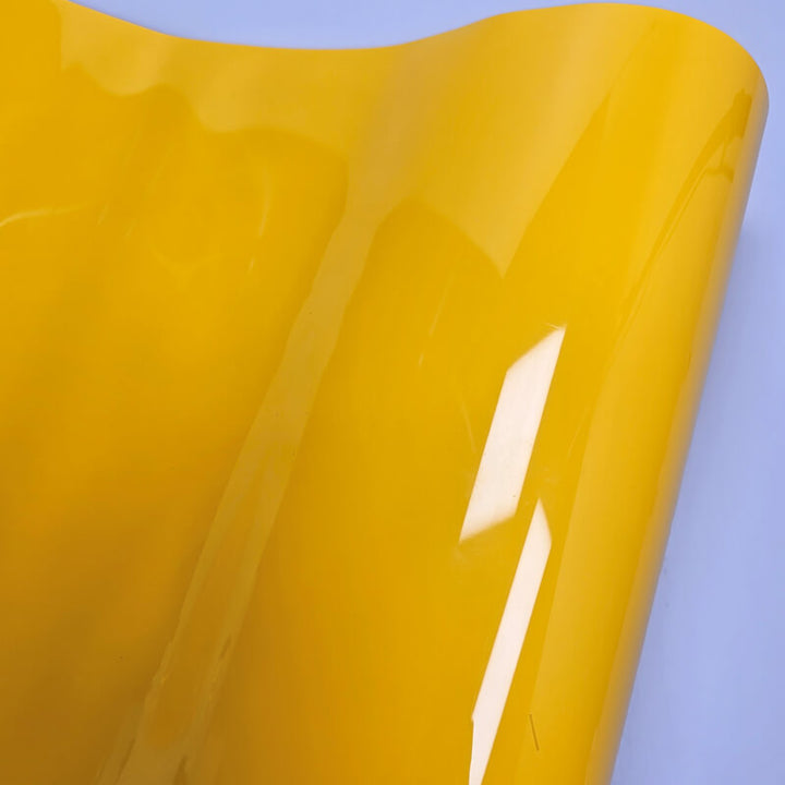 Glossy Racing Yellow Vinyl Film