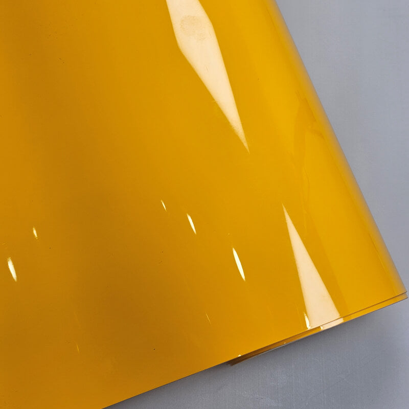 Glossy Racing Yellow Vinyl Wrap