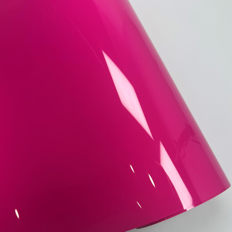 Glossy Rose Red Vinyl Wrap