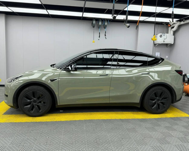 Glossy Sage Green Car Wrap