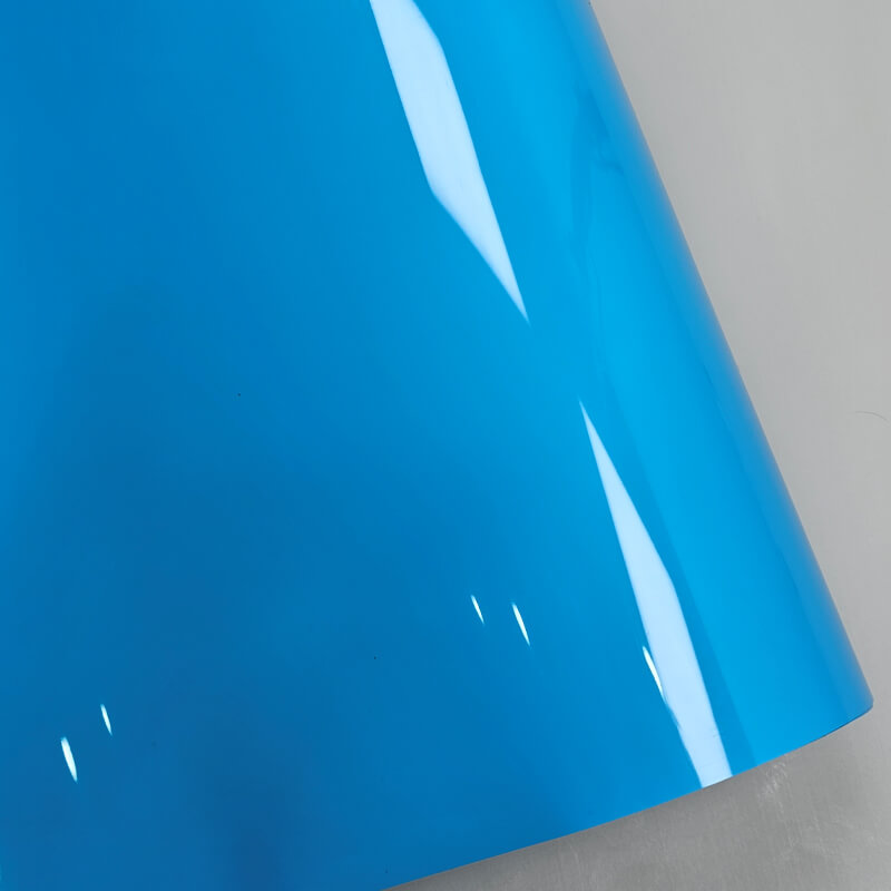 Glossy Skyline Blue Vinyl Wrap