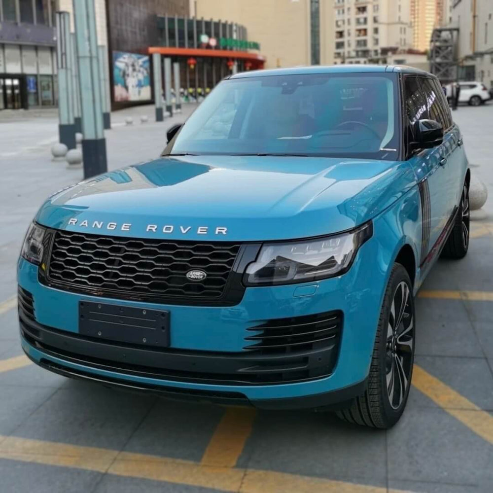 Glossy Tuscany Blue Car Wrap