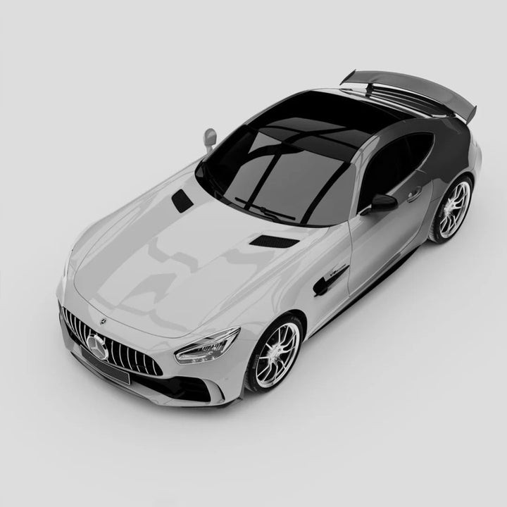 Gray Black Gradient Car Wrap