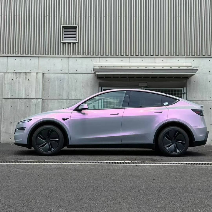 Gray Pink Car Wrap