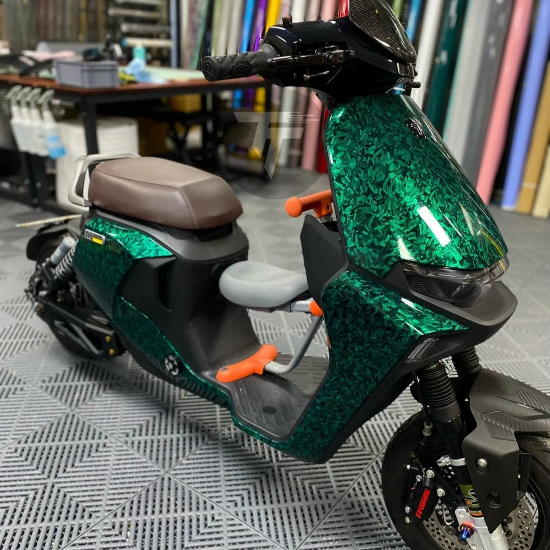 Green forged carbon fiber wrap