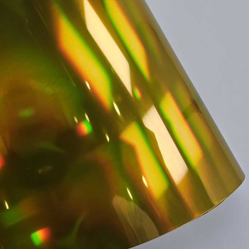 Holographic Chrome Gold Vinyl Wrap
