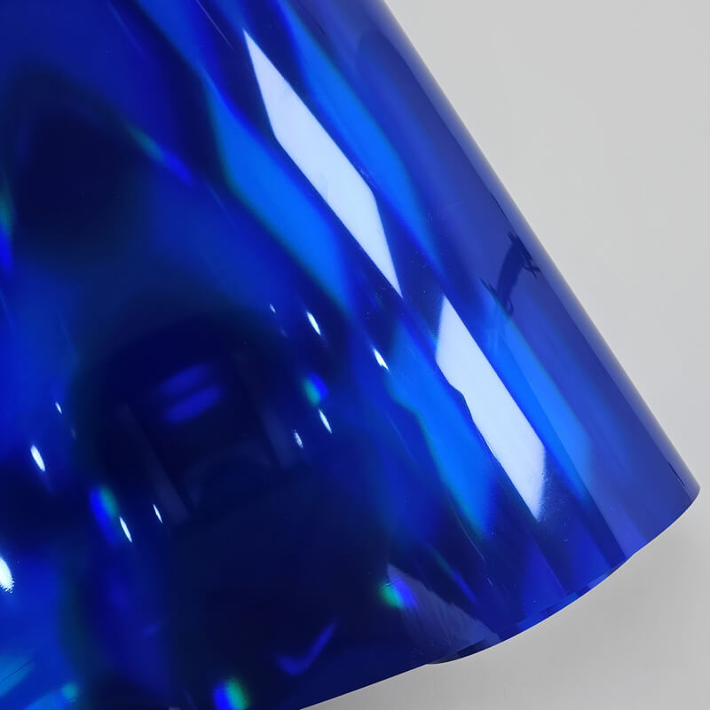 Holographic Blue Chrome Vinyl Wrap