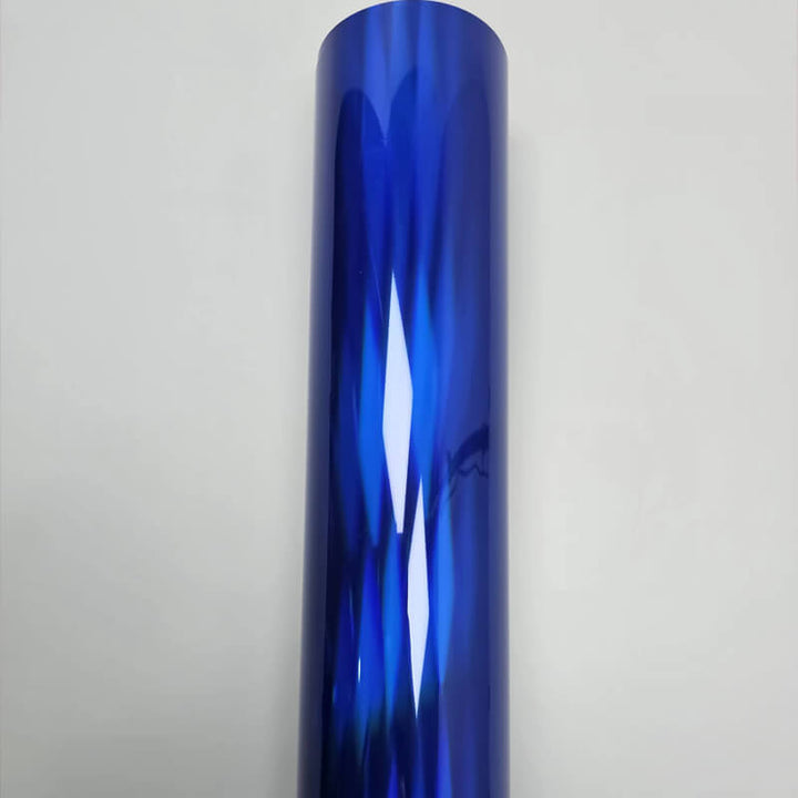Holographic Blue Chrome Vinyl roll