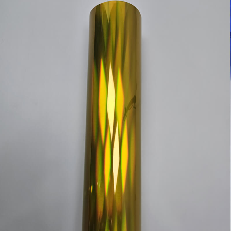 Holographic Chrome Gold Vinyl Roll