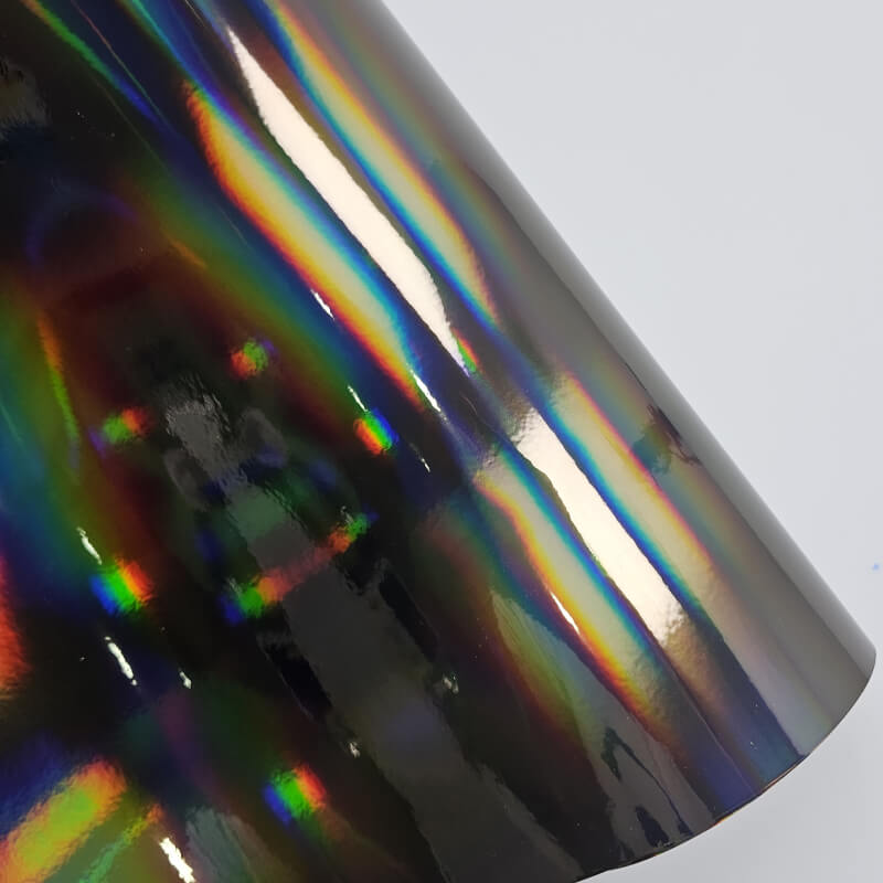 Holographic Chrome Gray Car Wrap