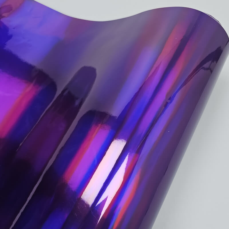 Holographic Chrome Purple Vinyl Film