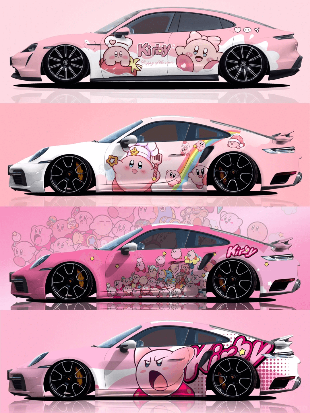 Kirby customized car vinyl Wrap