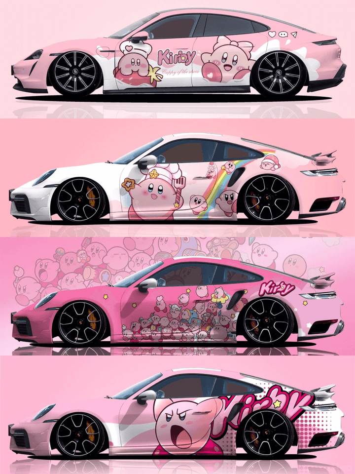 Kirby customized car vinyl Wrap