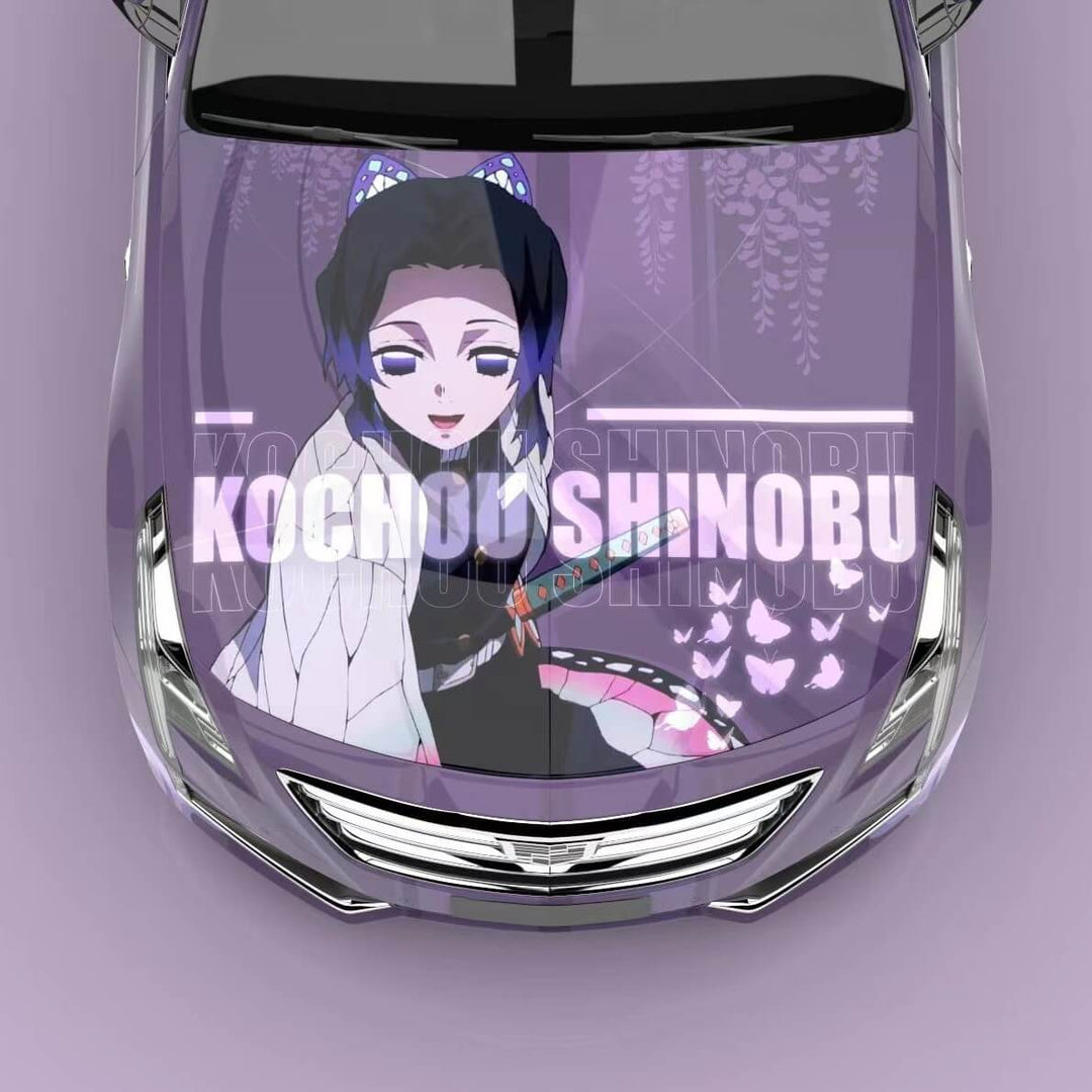 Kochou Shinobu hood car wrap