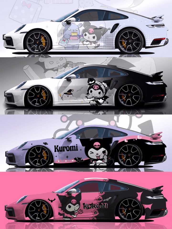 Kuromi Car Wrap