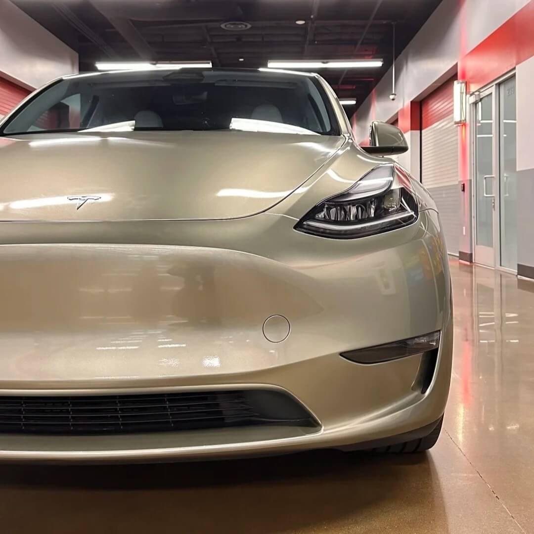 Liquid Metallic Champagne Gold Car Wrap