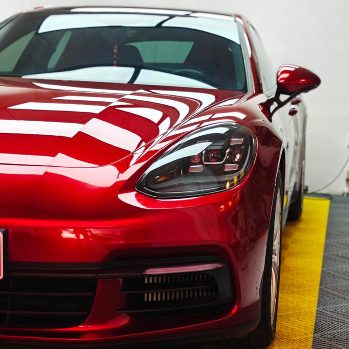 Liquid Metallic Cherry Red Vinyl Wrap Color PPF