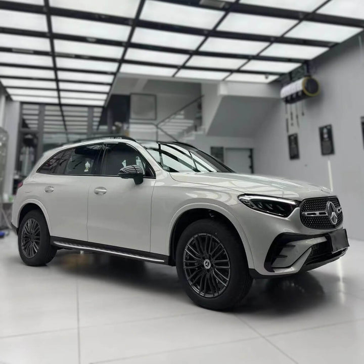 Liquid Metallic Silver Greige Car Wrap