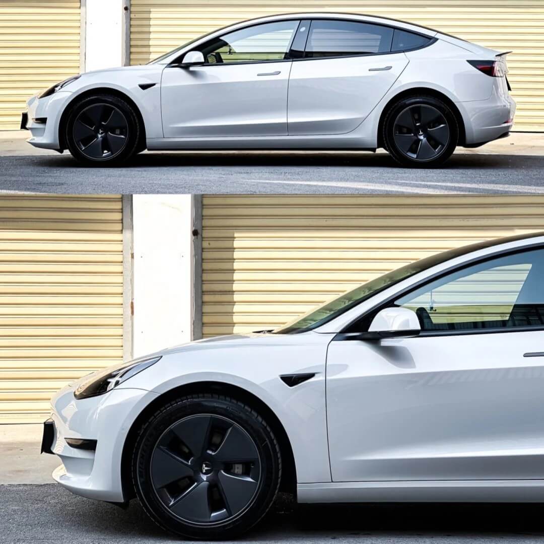 Liquid Metallic Silver Greige Color PPF Wrap